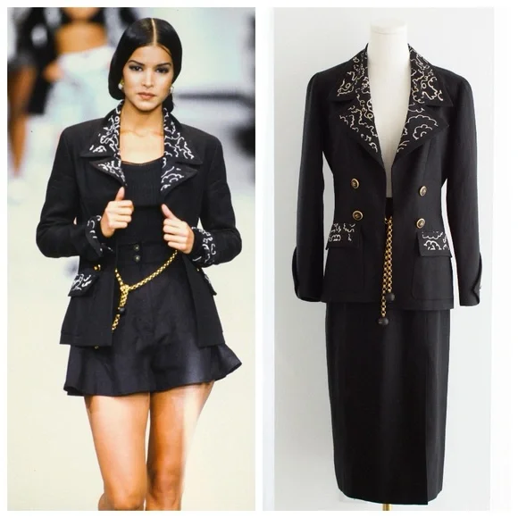 CHANELダークグレージャケット CHANEL | Jackets & Coats | Chanel Vintage Ss 993 Runway